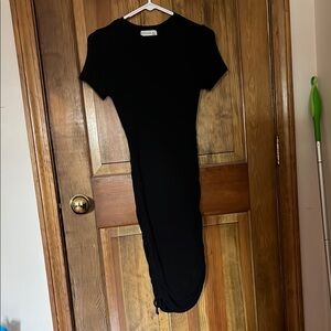 Elegant Black Midi Dress